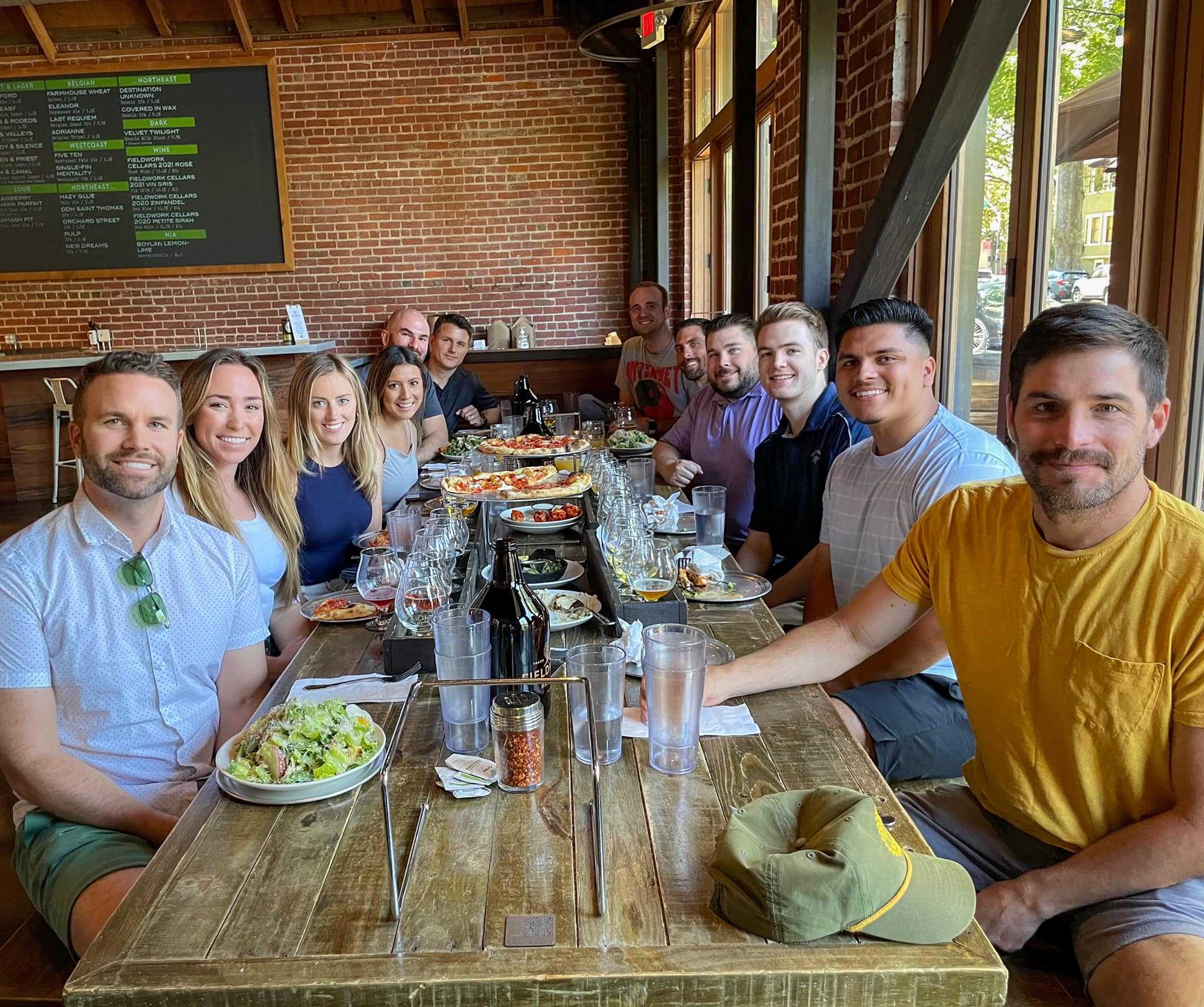 team lunch to welcome our new hires